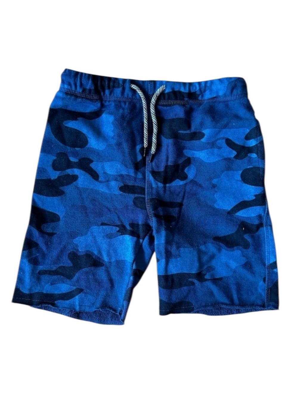 Appaman Kids Boys Shorts Size 8 Blue Camouflage Camo Sweatshorts